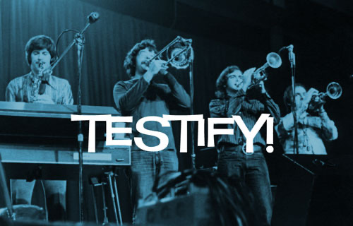 Testify! with Larry Grogan airs every Thursday afternoon, 3 to 5 p.m. on WFMU's Give The Drummer Radio stream.